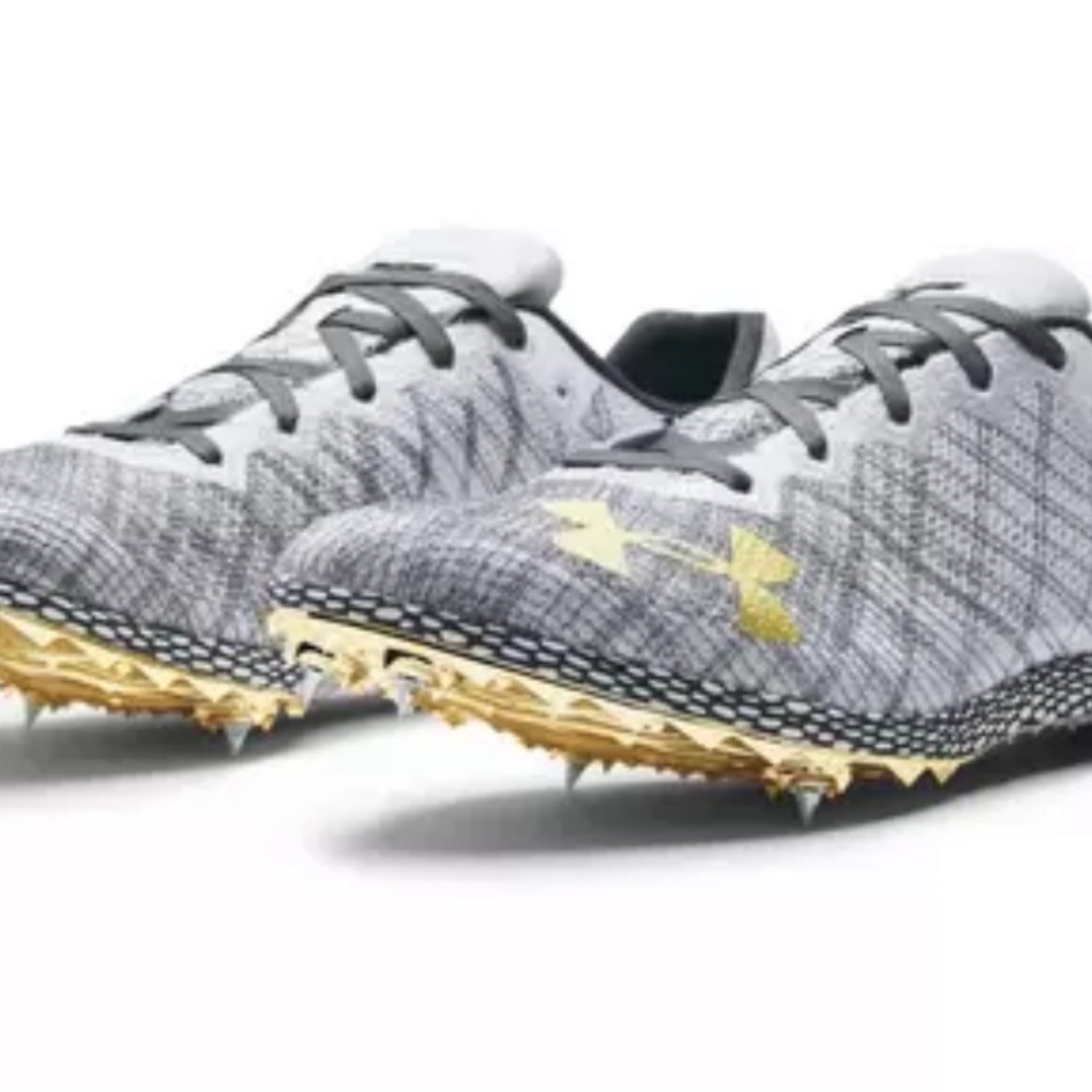Under Armour Gray and Gold Running Shoes